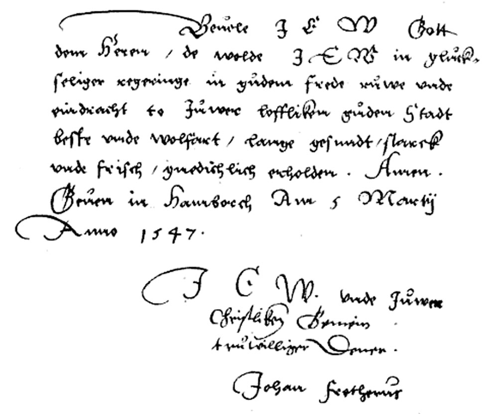 Johan Fretherus 5. mars 1547
