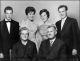 Familien Brügger i 1960. Bak frå venstre Karl, Berit, Gunvor og Hans. Framme Johanna og Knut.