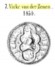 Wappen Vicke von der Zenen 1454